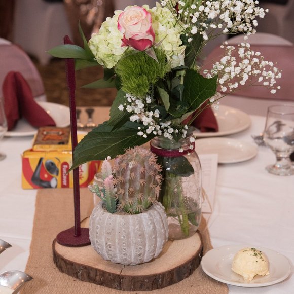 Faux Succulent, in 3”H circular pot (2 available for individual purchase) - Picture 2 of 11